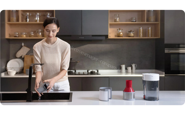 ROBOROCK S7+ Blanc - Collecteur et filtres de la base lavables