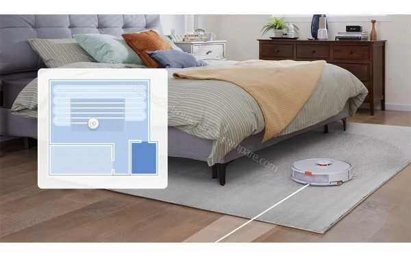 ROBOROCK S7 Blanc - Affichage des tapis sur la carte