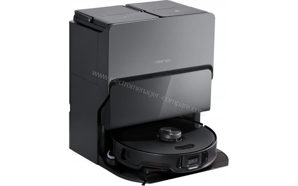 ROBOROCK S8 MaxV Ultra Noir - Vue sur base de chargement