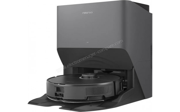 ROBOROCK S8 Pro Ultra Noir - Vue de 3/4 droite sur la base de chargement