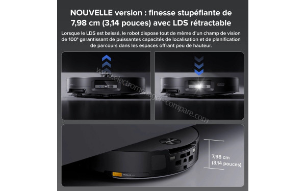 ROBOROCK Saros 10 Noir - Dimensions