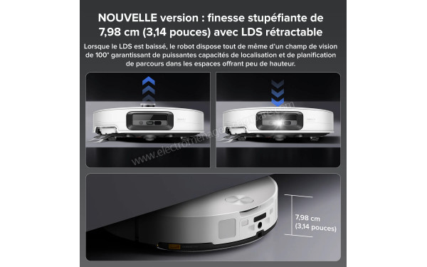 ROBOROCK Saros 10 Blanc - Dimensions