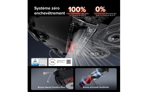 ROBOROCK Saros 10R Set Noir - Syst&egrave;me z&eacute;ro enchev&ecirc;trement