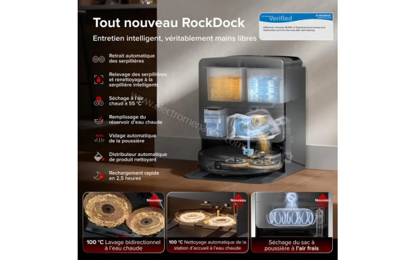 ROBOROCK Saros 20 Black - Station de chargement