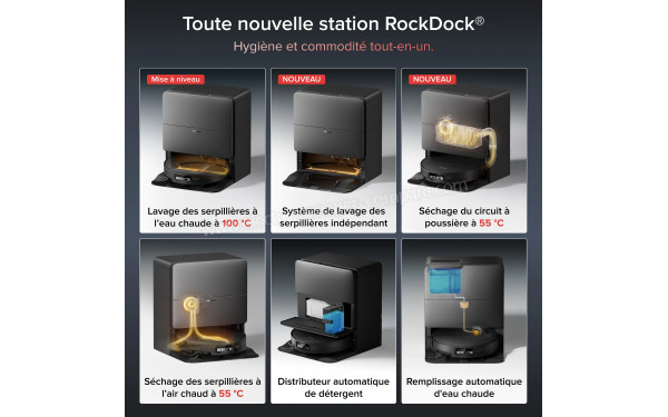 ROBOROCK Saros 20 Sonic Noir - Station RockDock