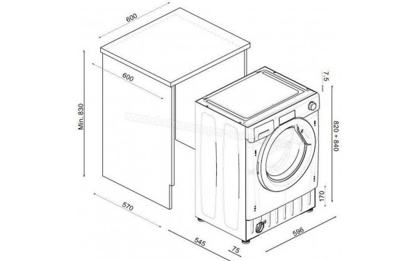 ROSIERES OBWS69TWMCE-47 - Dimensions