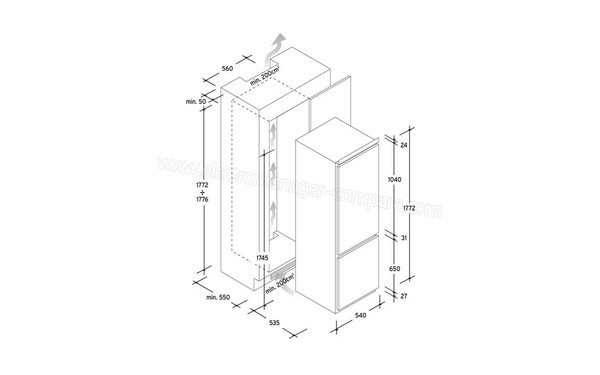 ROSIERES RBCPP3184 - Sch&eacute;ma d'encastrement