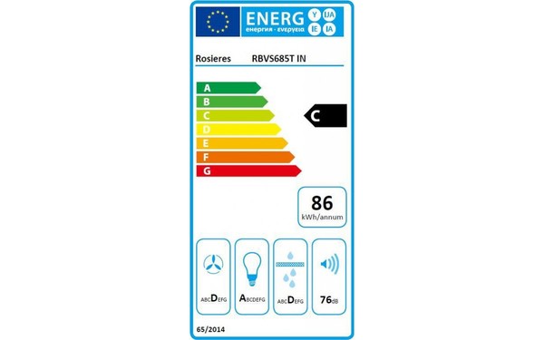 ROSIERES RBVS685 TIN - &Eacute;tiquette &eacute;nergie
