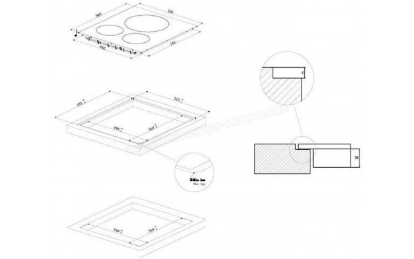 ROSIERES RCM634TPS/G3 - Dimensions