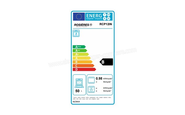 ROSIERES RCP 12 IN - Etiquette &eacute;nerg&eacute;tique four 2