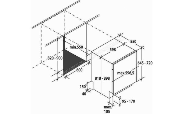 ROSIERES RDIN2D622PB-47 - Sch&eacute;ma technique