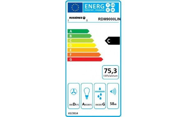 ROSIERES RDM9000L IN - &Eacute;tiquette &eacute;nergie