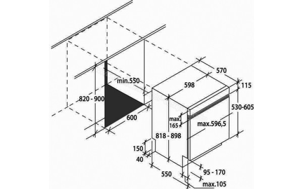 ROSIERES RDSN2D622PB-47 - Sch&eacute;ma technique