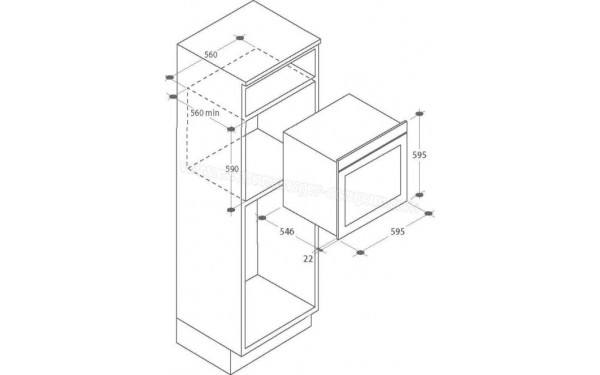 ROSIERES RFAZ82RDIN - Dimensions