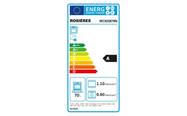 ROSIERES RFC3O5879IN - &Eacute;tiquette &eacute;nergie