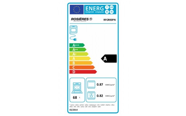 ROSIERES RFCR 93 PN - &Eacute;tiquette &eacute;nergie