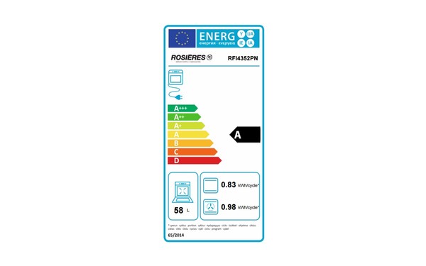 ROSIERES RFI 4352 PN - &Eacute;tiquette &eacute;nergie