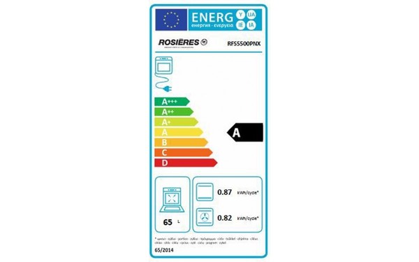 ROSIERES RFS 5500 PNX - &Eacute;tiquette &eacute;nergie