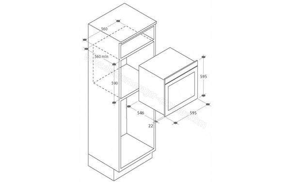 ROSIERES RFS7300IN - Sch&eacute;ma technique