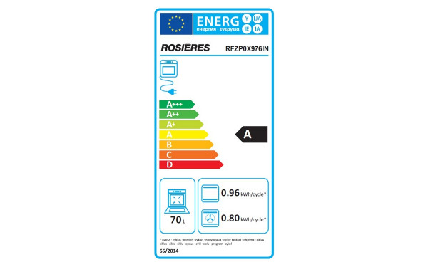 ROSIERES RFZP0X976IN - &Eacute;tiquette &eacute;nergie