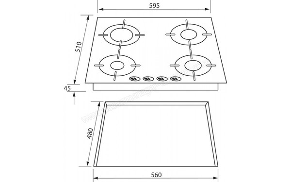 ROSIERES RGV 64 SFPN - Niche d'encastrement