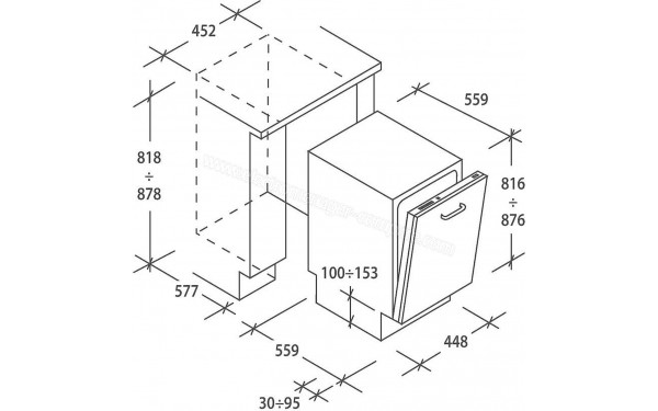 ROSIERES RI1C5SB1FA-47 - Dimensions