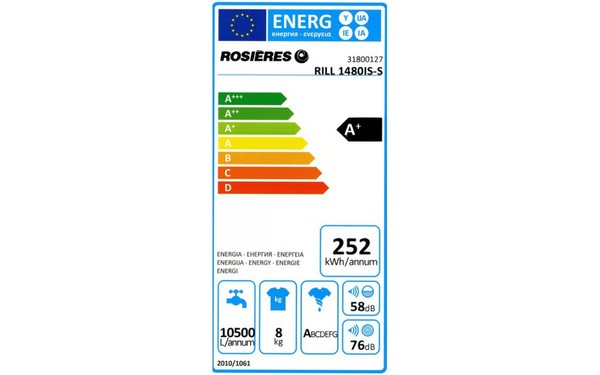ROSIERES RILL 1480-IS - &Eacute;tiquette &eacute;nergie