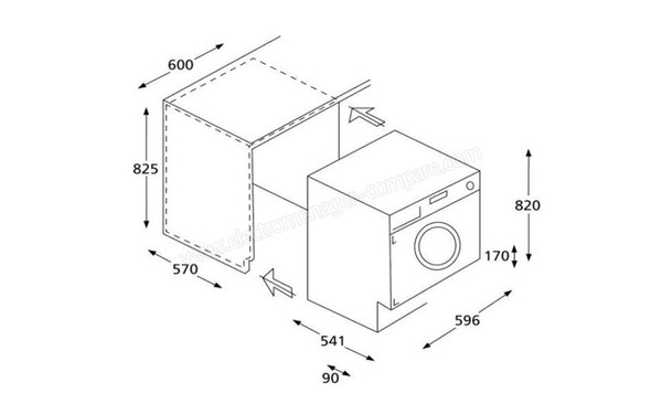 ROSIERES RILS 14853DN-S - sch&eacute;ma d'encastrement