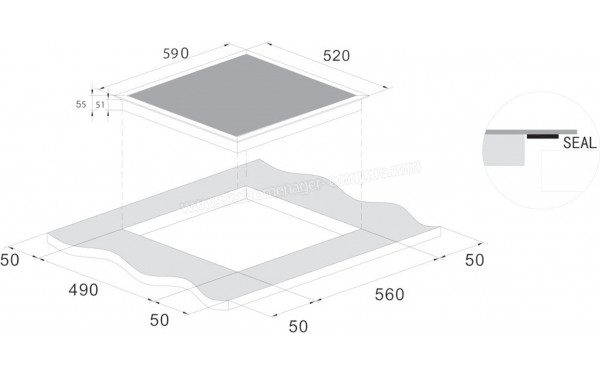 ROSIERES RIS633SCTT - Dimensions