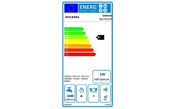 ROSIERES RLS7412-47 - &Eacute;tiquette &eacute;nergie