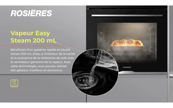 ROSIERES RO5 HF7AB4EYX - Syst&egrave;me Vapeur Easy Steam