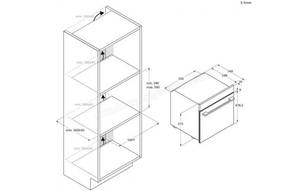 ROSIERES RO6 T3B3EYTB - Dimensions