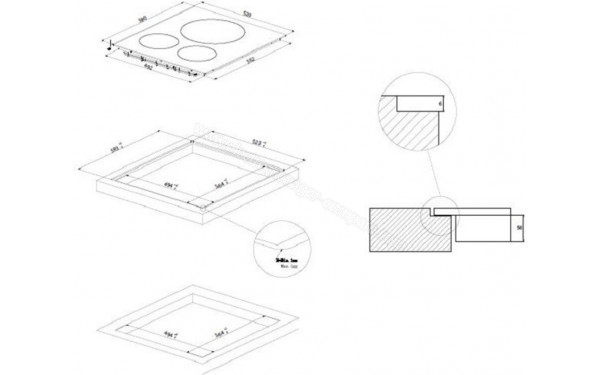 ROSIERES RSTP634MC/G3 - Dimensions