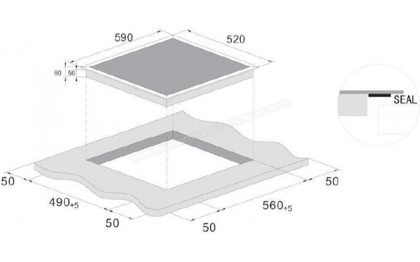 ROSIERES RTPS64MCTTWIFI - Dimensions