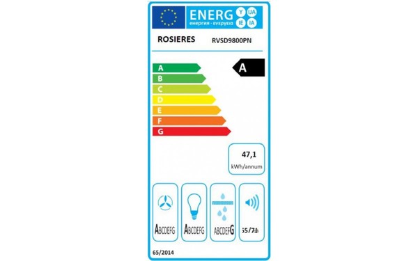 ROSIERES RVSD 9800 PN - &Eacute;tiquette &eacute;nergie