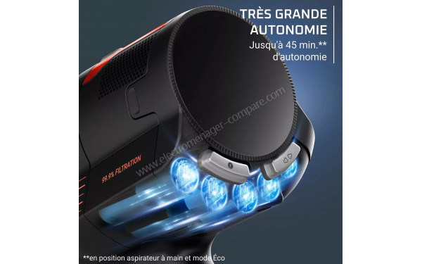 ROWENTA RH1872E0 - Autonomie jusqu'&agrave; 45 minutes