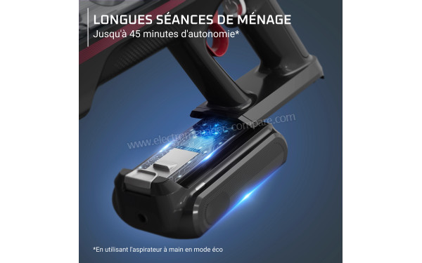 ROWENTA RH2036WO - Autonomie jusqu'&agrave; 45 minutes