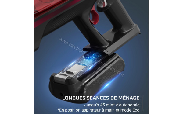 ROWENTA RH2099WO - Autonomie jusqu'&agrave; 45 minutes