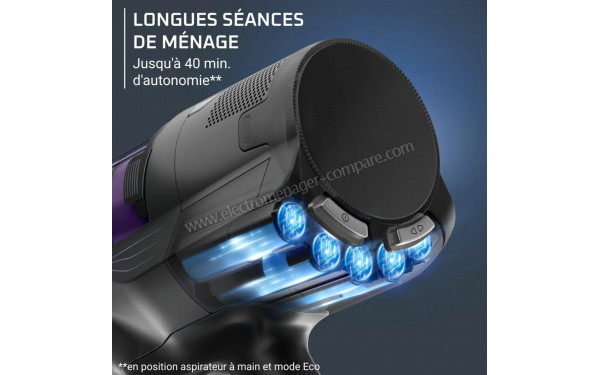 ROWENTA RH5A31E0 - Autonomie jusqu'&agrave; 40 minutes