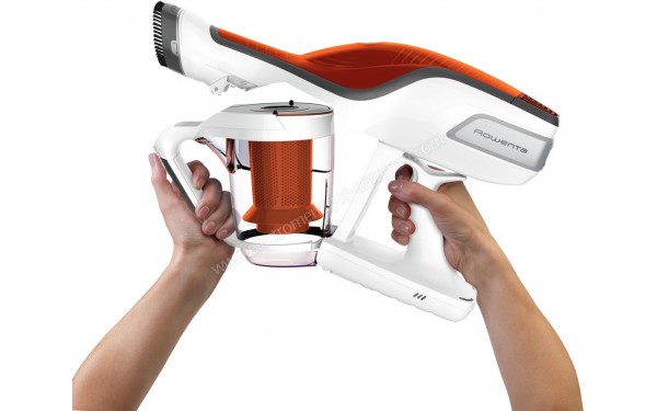 ROWENTA RH9474WO - Vue de l'extraction du bac &agrave; poussi&egrave;res