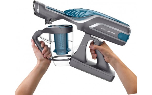 ROWENTA RH9571WO - Vue de l'extraction du bac &agrave; poussi&egrave;res (cr&eacute;dit : Boulanger)