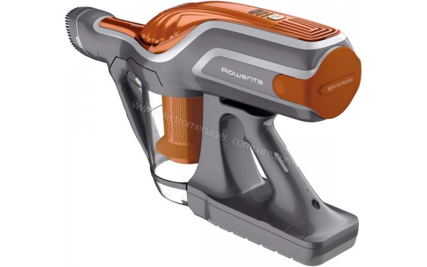 ROWENTA RH9574WO - Vue 3/4 gauche de l'aspirateur &agrave; main