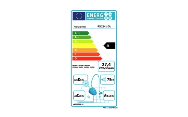 ROWENTA RO2341EA - &Eacute;tiquette &eacute;nergie