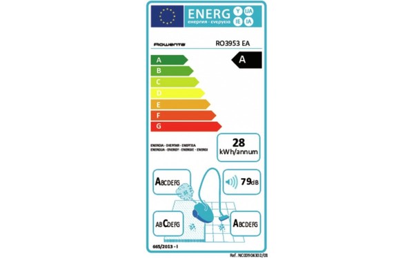 ROWENTA RO3953EA - &Eacute;tiquette &eacute;nergie