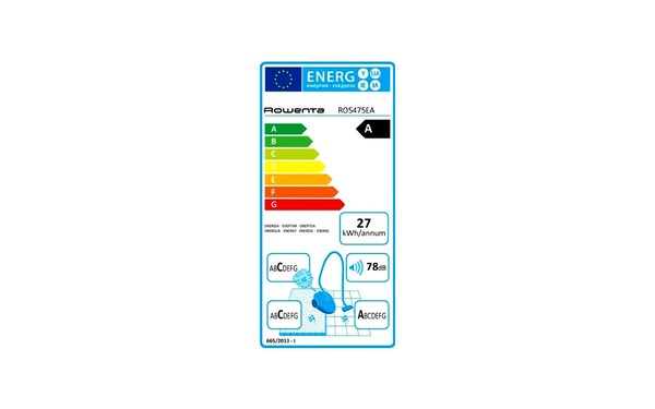 ROWENTA RO5475.EA - &Eacute;tiquette &eacute;nergie