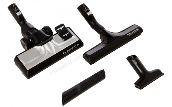 ROWENTA RO5945.EA - Brosses et suceurs vue du dessus (cr&eacute;dit : Boulanger)