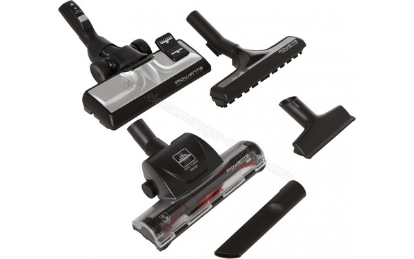 ROWENTA RO5951.EA - Brosses et suceurs vue du dessus (cr&eacute;dit : Boulanger)