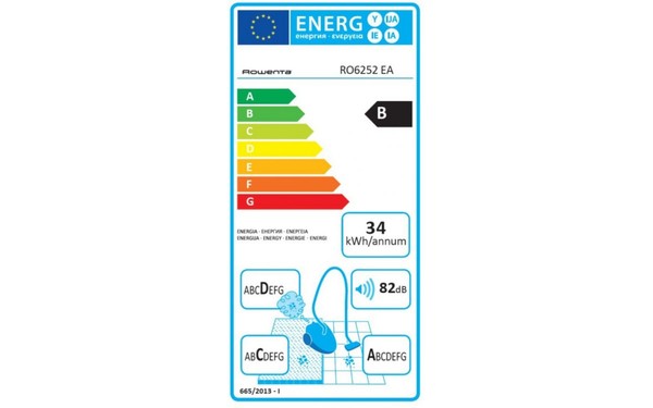 ROWENTA RO6252.EA - &Eacute;tiquette &eacute;nergie