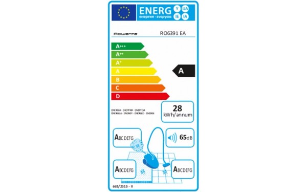 ROWENTA RO6391EA - &Eacute;tiquette &eacute;nergie