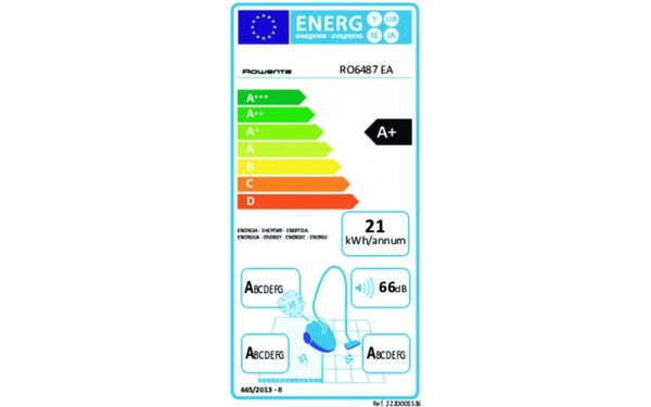 ROWENTA RO6487EA - &Eacute;tiquette &eacute;nergie